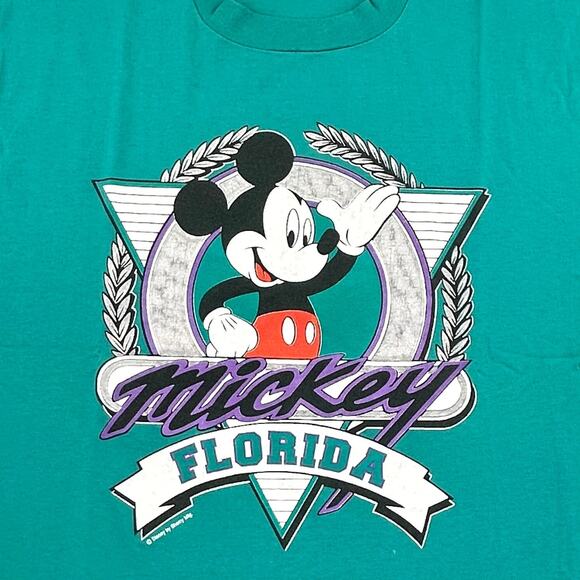 VTG Mickey Florida T-shirt Adult XL Single Stitch USA BEST Fruit Loom Sherry Mfg - Picture 3 of 15